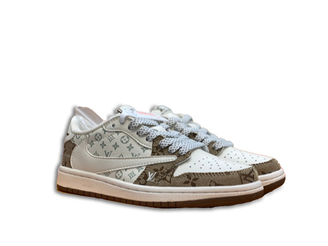 Men's Nike Travis Scott x Fragment Design x Jordan Air Jordan 1 Low OG Shoes