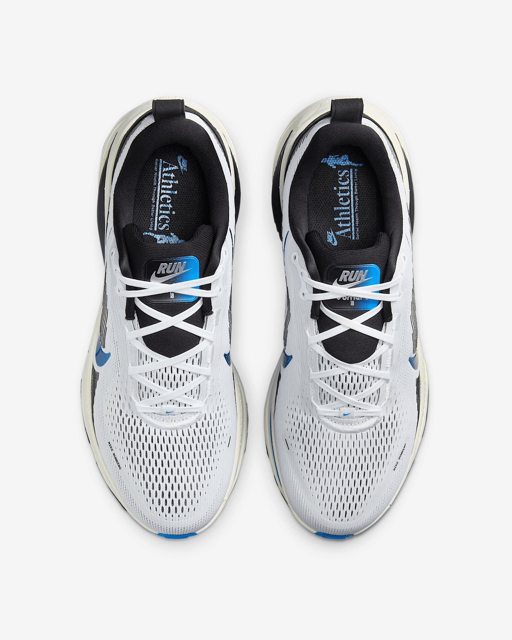 Men's Nike Vomero 18 White Black Shoes - Image 3