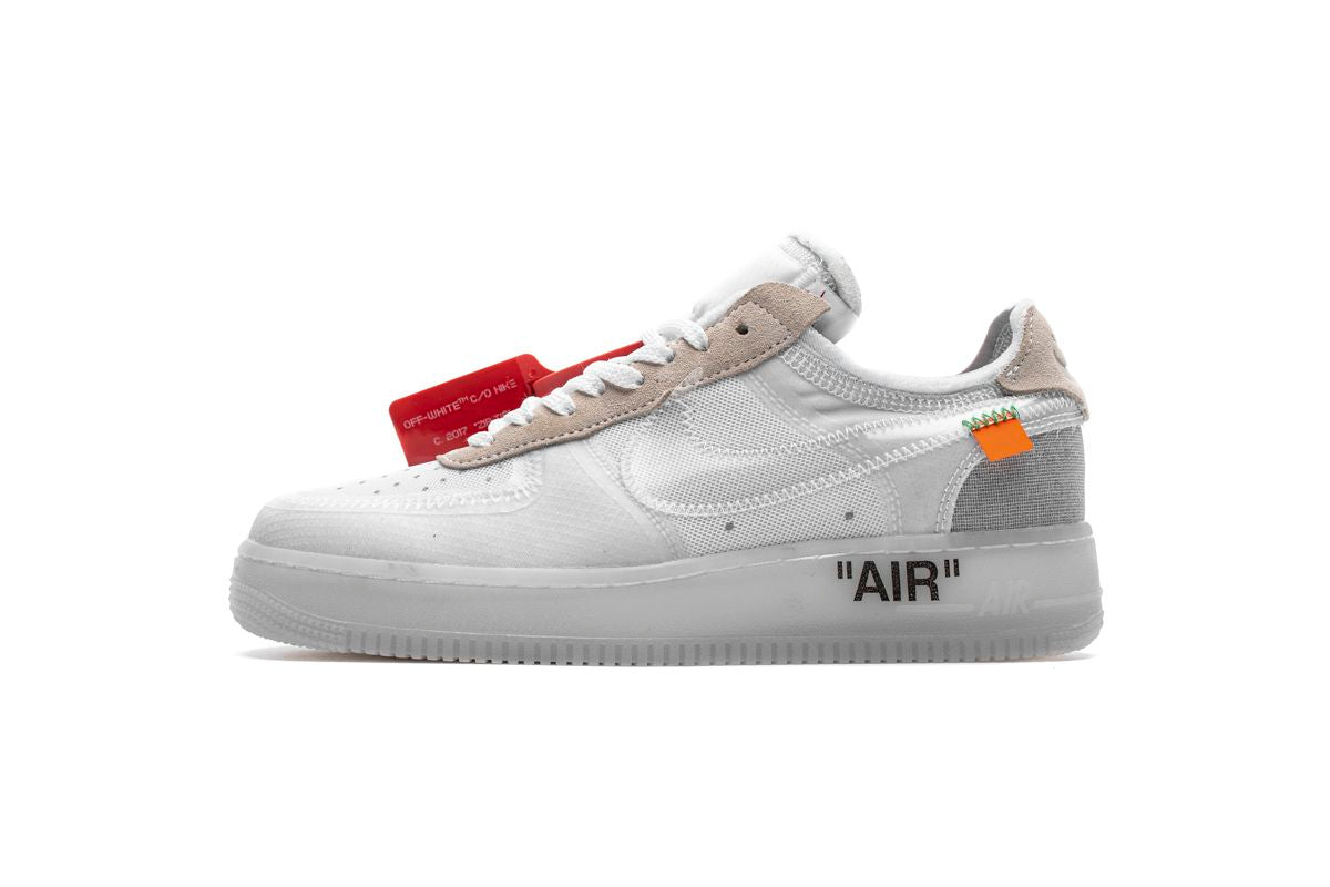 Men's Off White x Air Force 1 Low White Shoes
