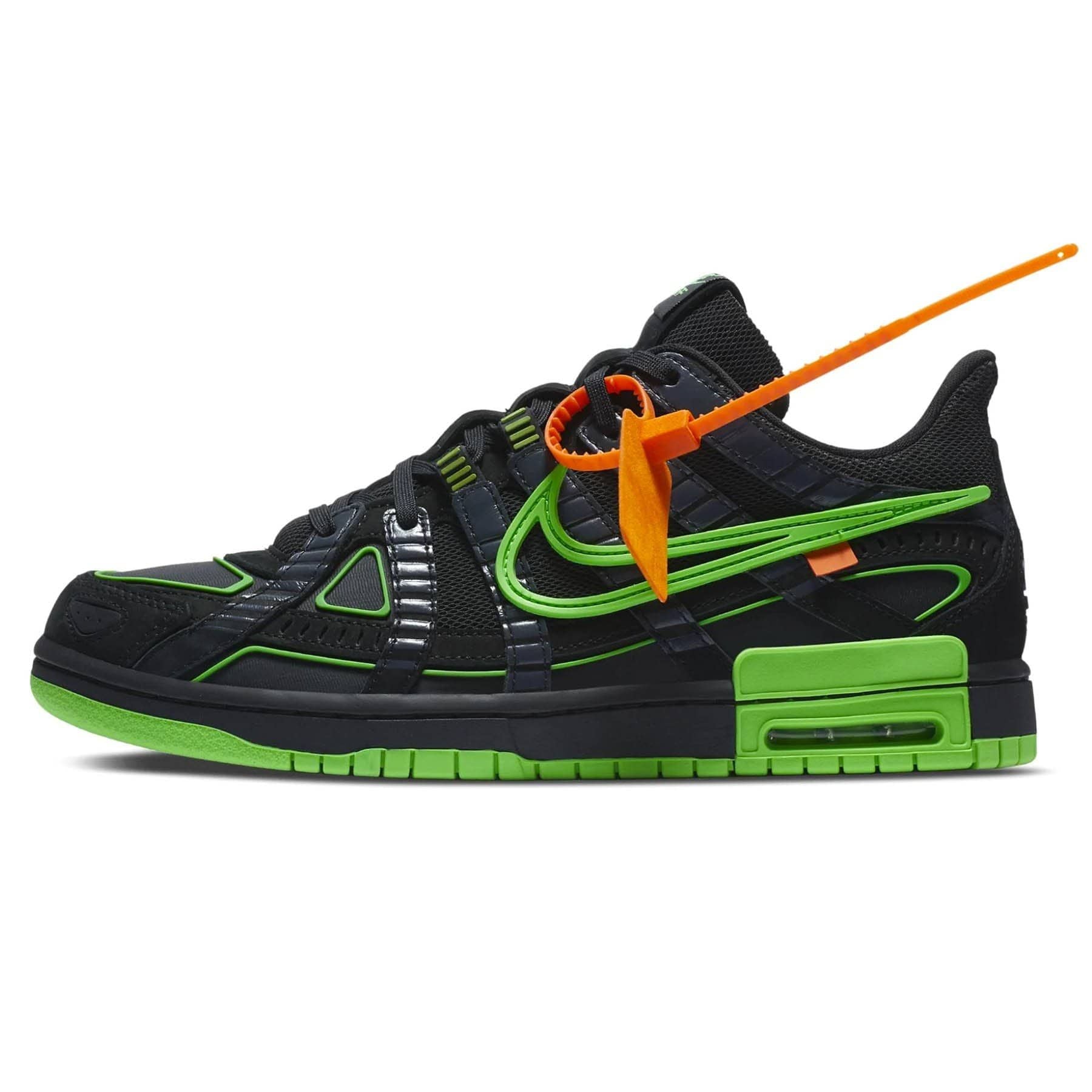 Men's Off-White x Air Rubber SB Dunk Green Strike Shoes