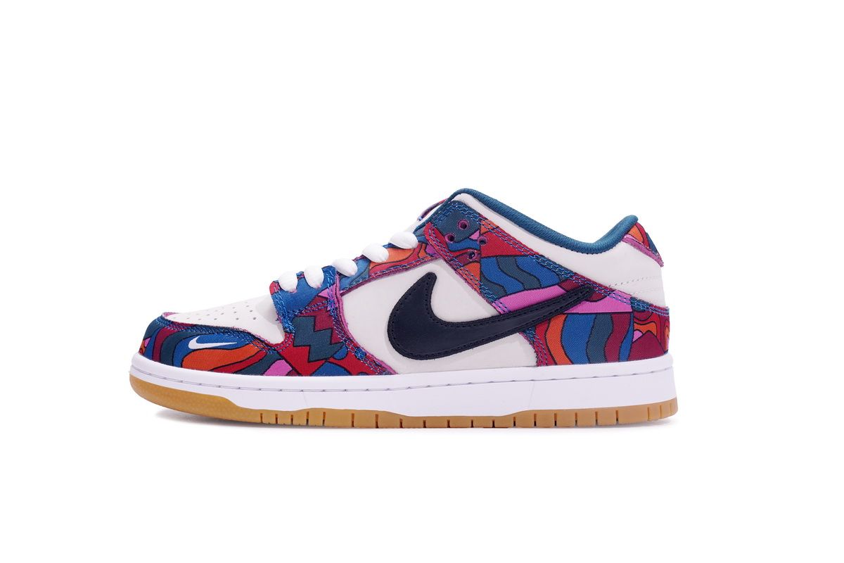Men's Parra x SB Dunk Low Pro QS Abstract Art Shoes