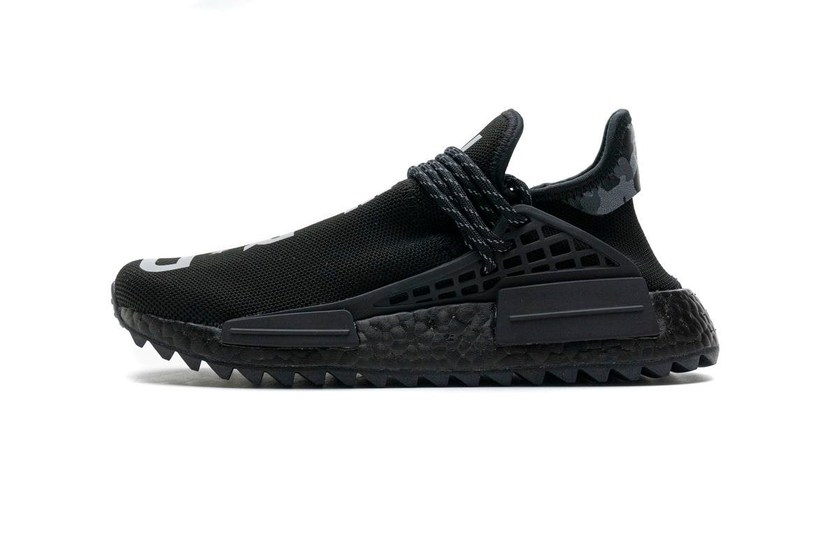 Men's Pharrell Williams x NMD Human Race Nerd Black Shoes
