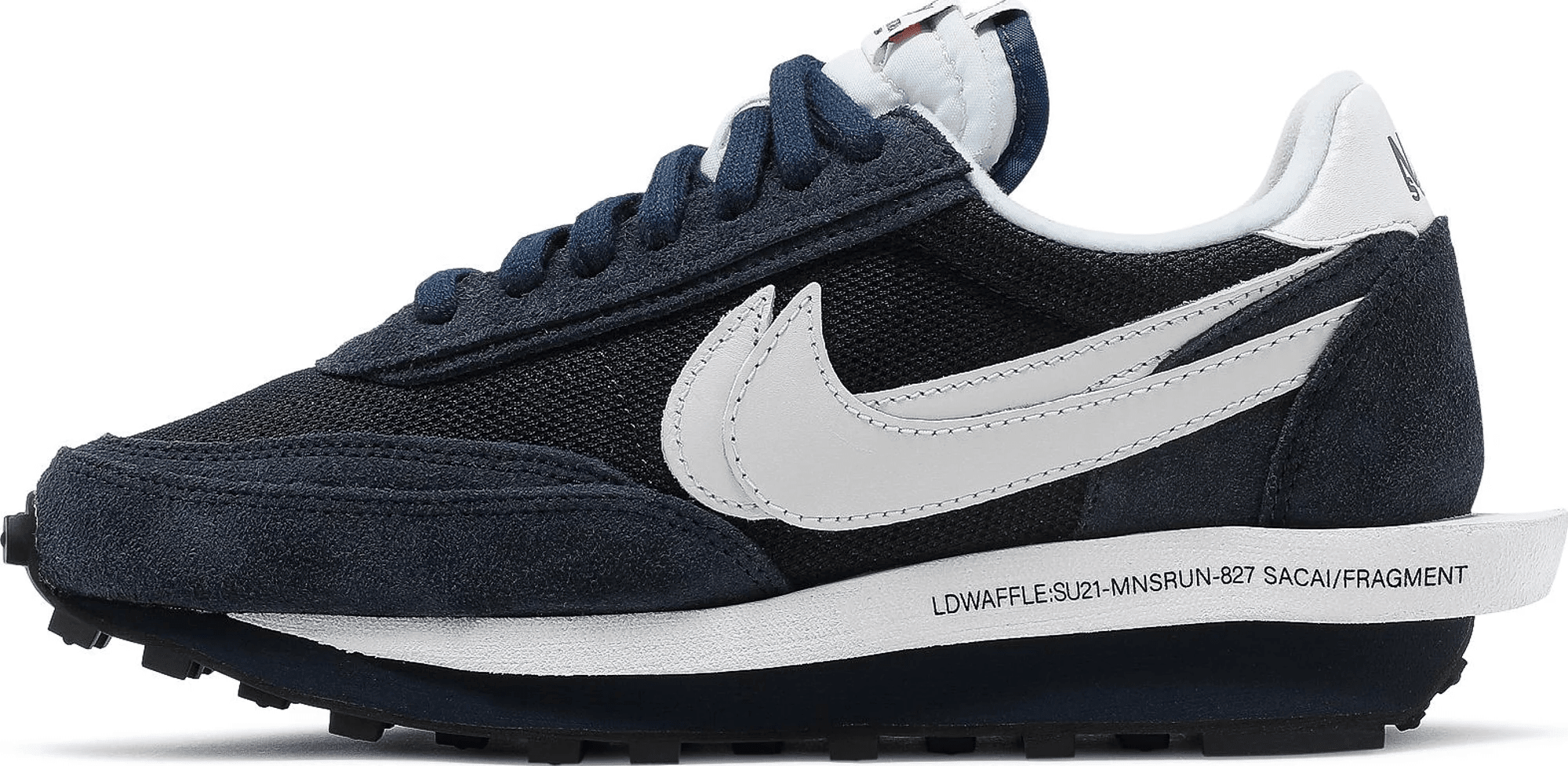 Men's Sacai x VaporWaffle x Fragment Design LDV Blackened Blue Shoes