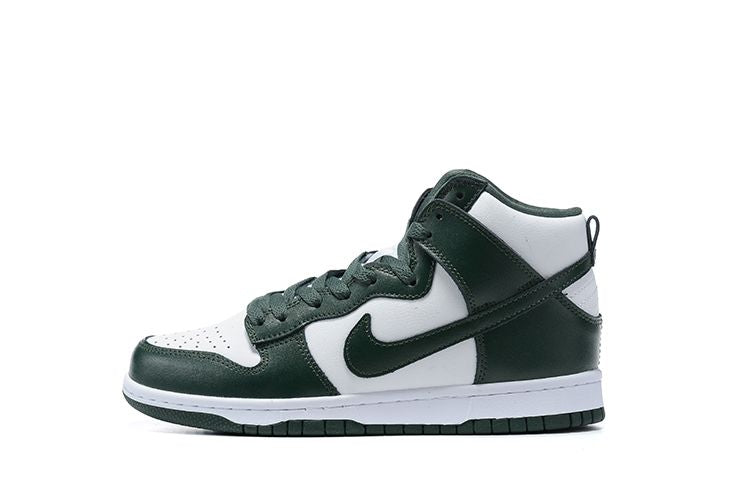 Men's SB Dunk High Green White Shoes