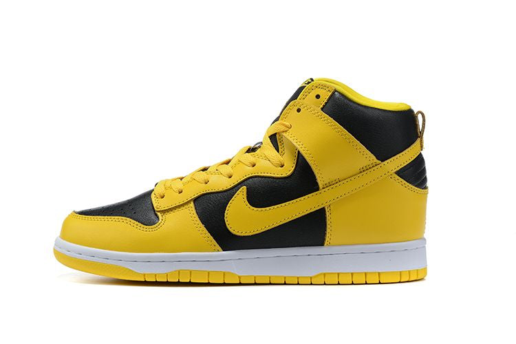 Men's SB Dunk High Yellow Black Shoes
