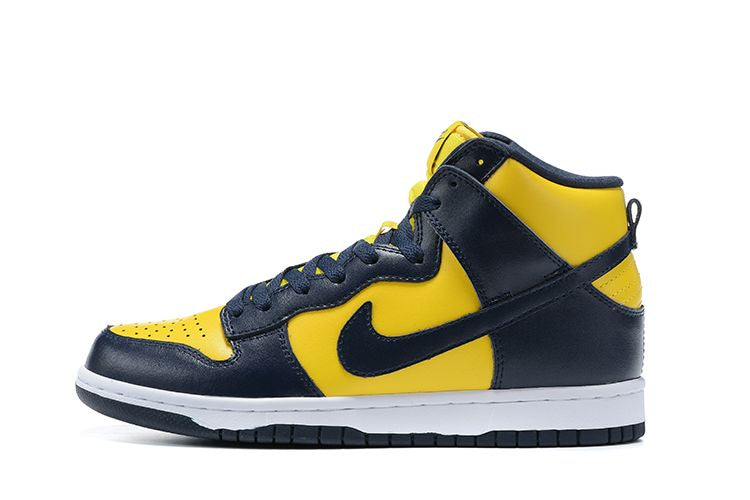 Men's SB Dunk High Yellow Navy Shoes