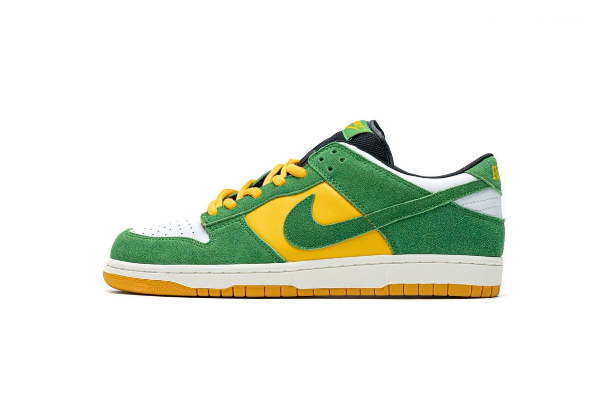 Men's SB Dunk Low Green Yellow Shoes