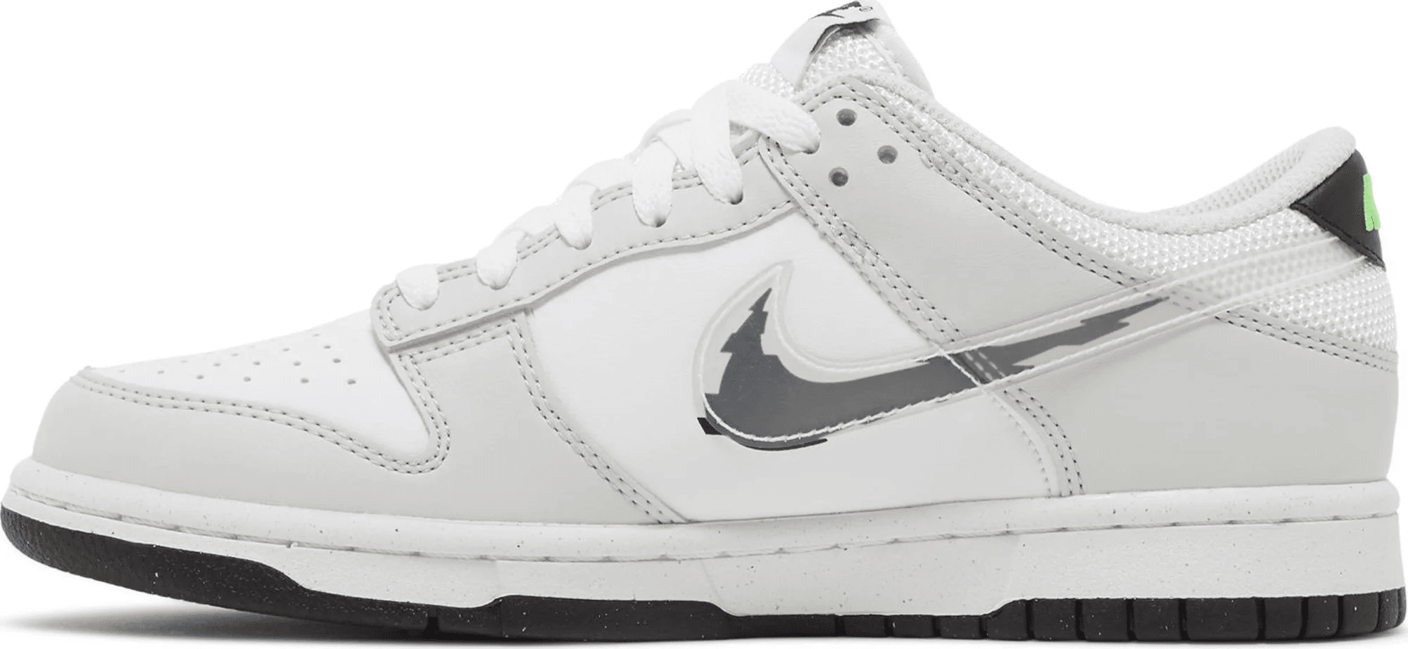 Men's SB Dunk Low GS Glitch Swoosh Shoes