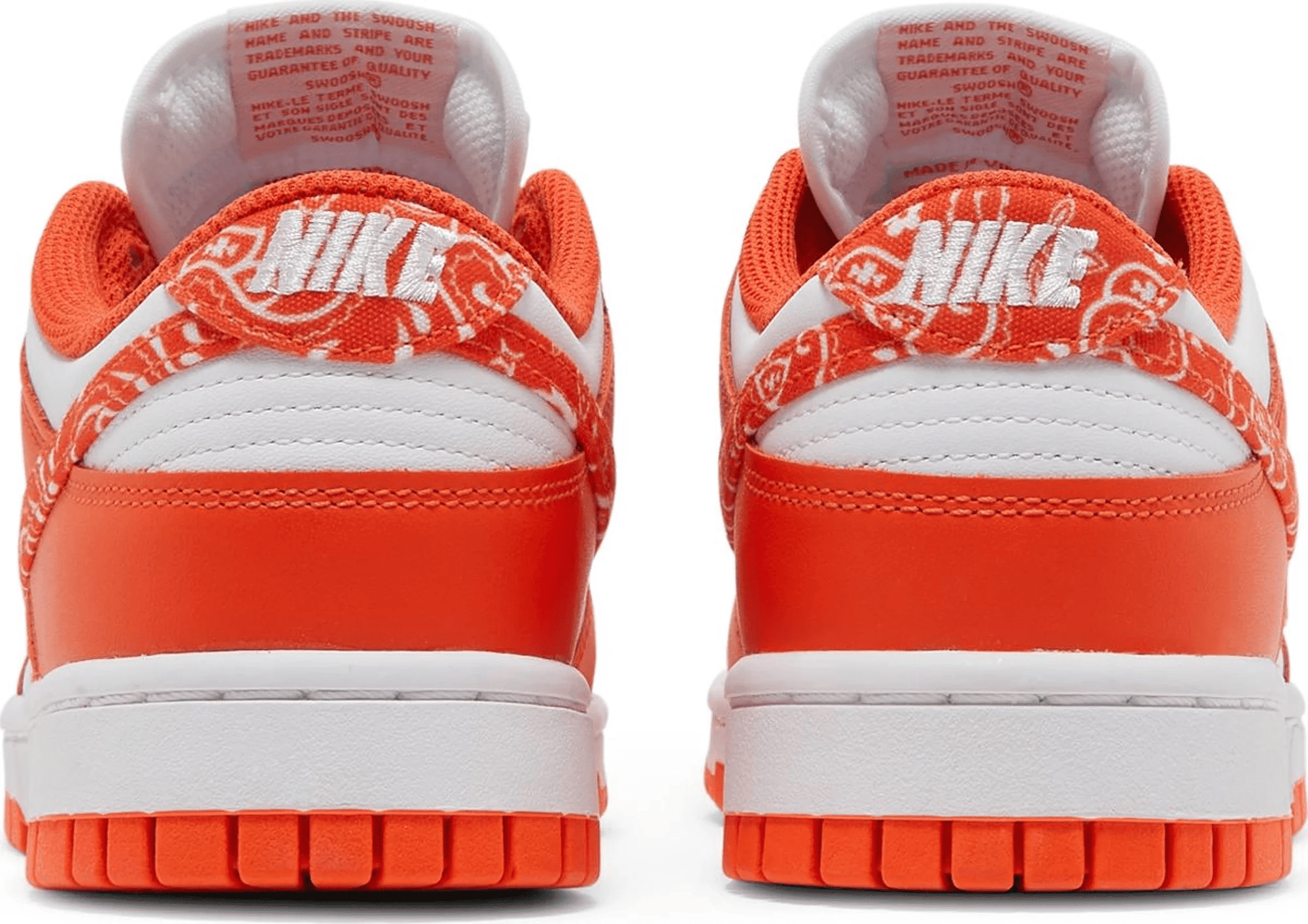 Men's SB Dunk Low Orange Paisley Shoes - Image 4