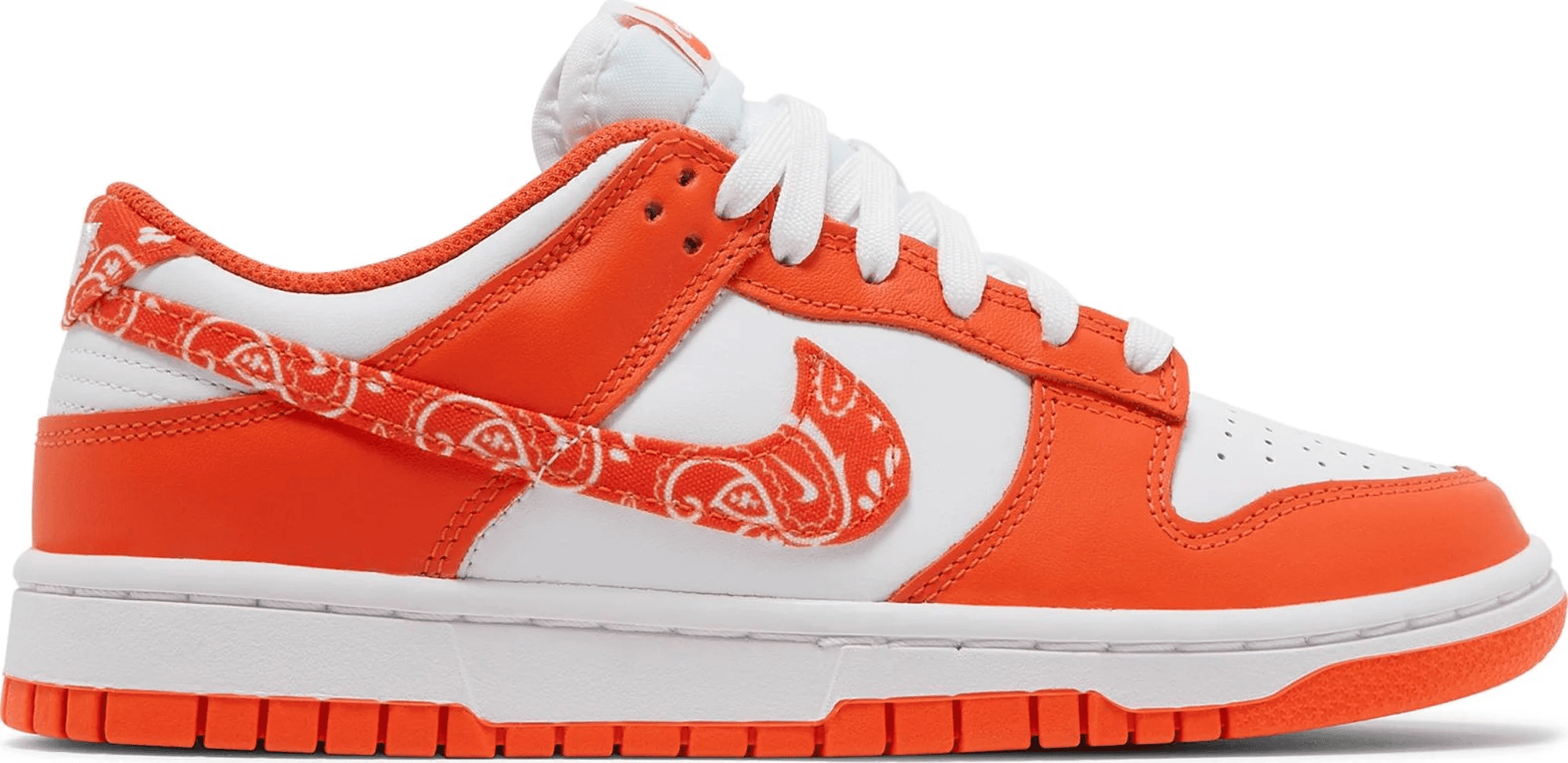 Men's SB Dunk Low Orange Paisley Shoes - Image 2