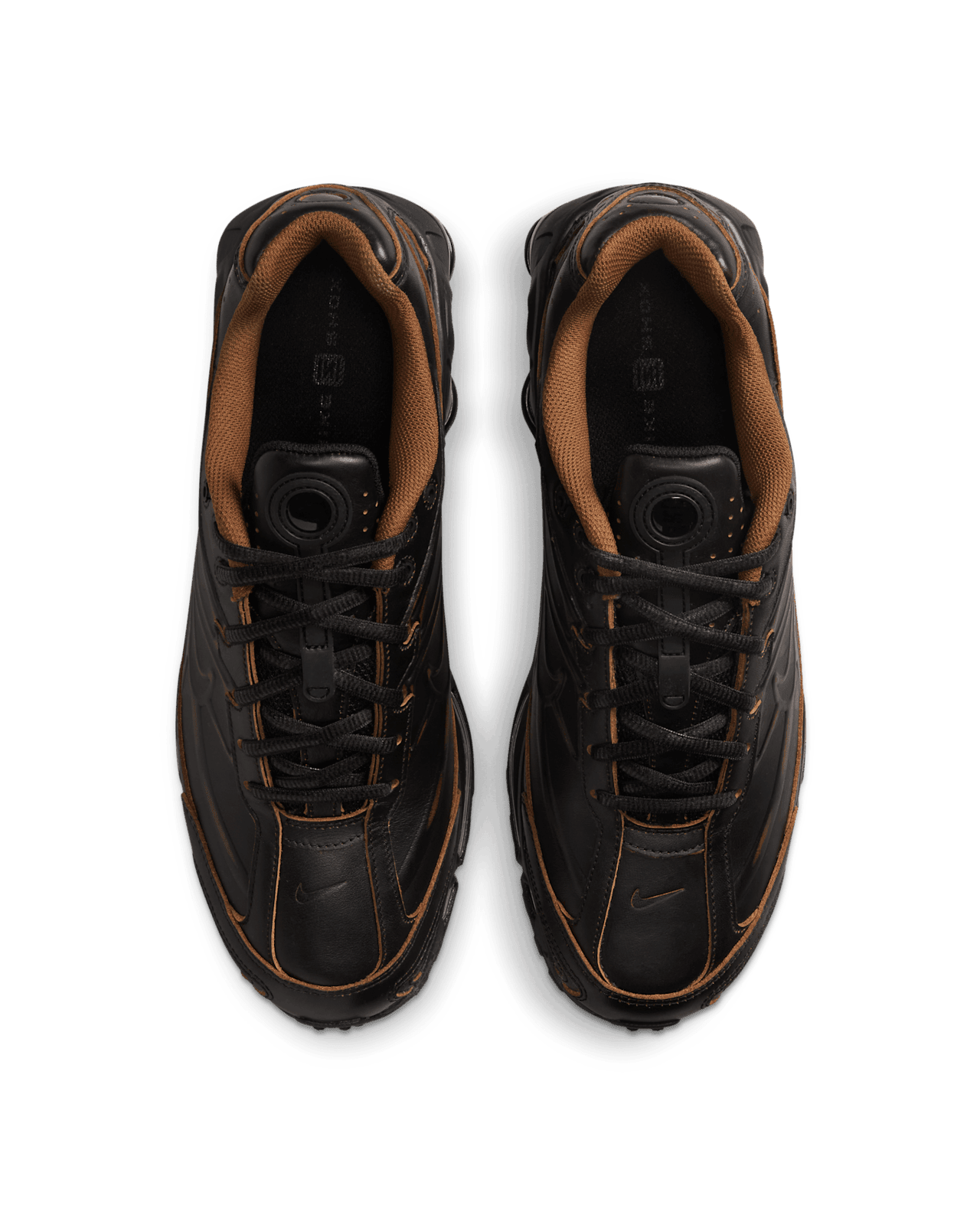 Men's Shox Ride 2 Black and Light British Tan Shoes - Image 3