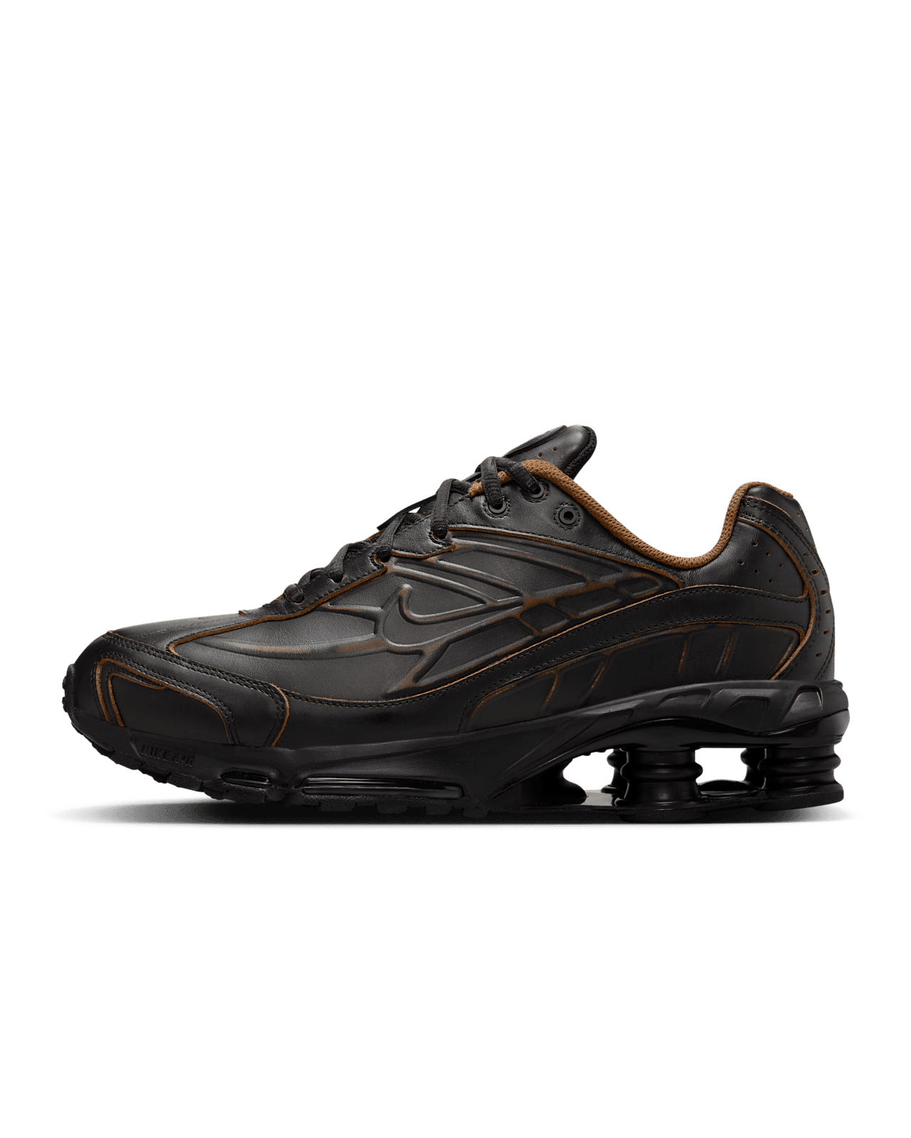 Men's Shox Ride 2 Black and Light British Tan Shoes
