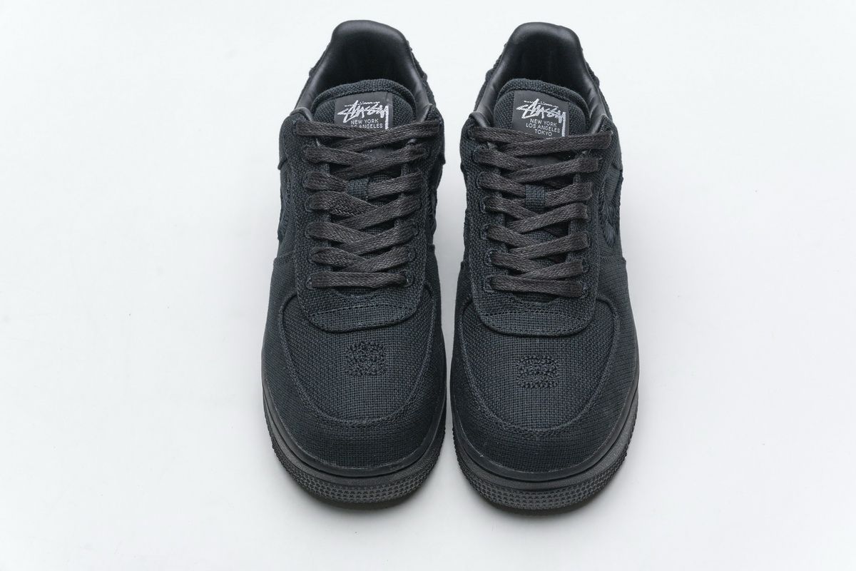 Men's Stussy x Air Force 1 Low Black Shoes - Image 3