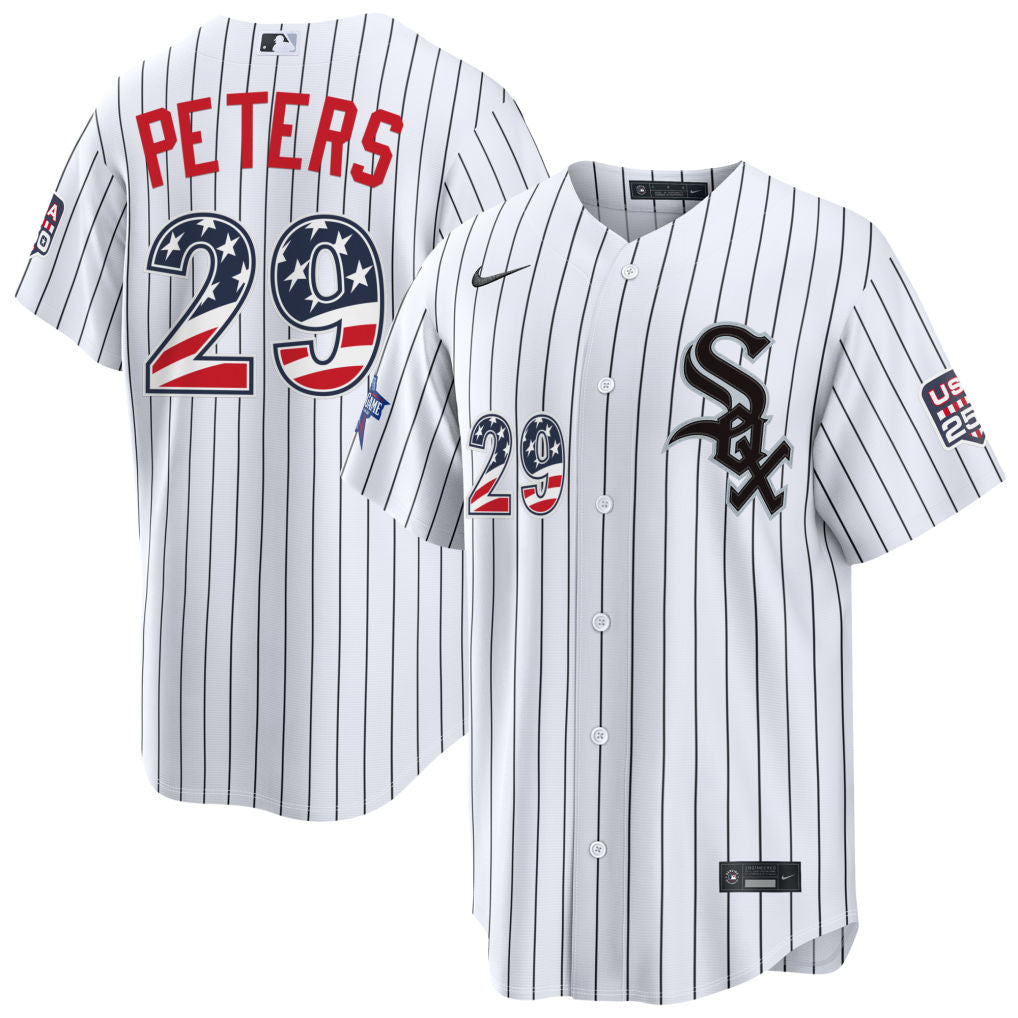 Men's Tristan Peters Chicago White Sox 2026 All-Star Edition Stars & Stripes Stadium Pick-A-Player Jersey - White