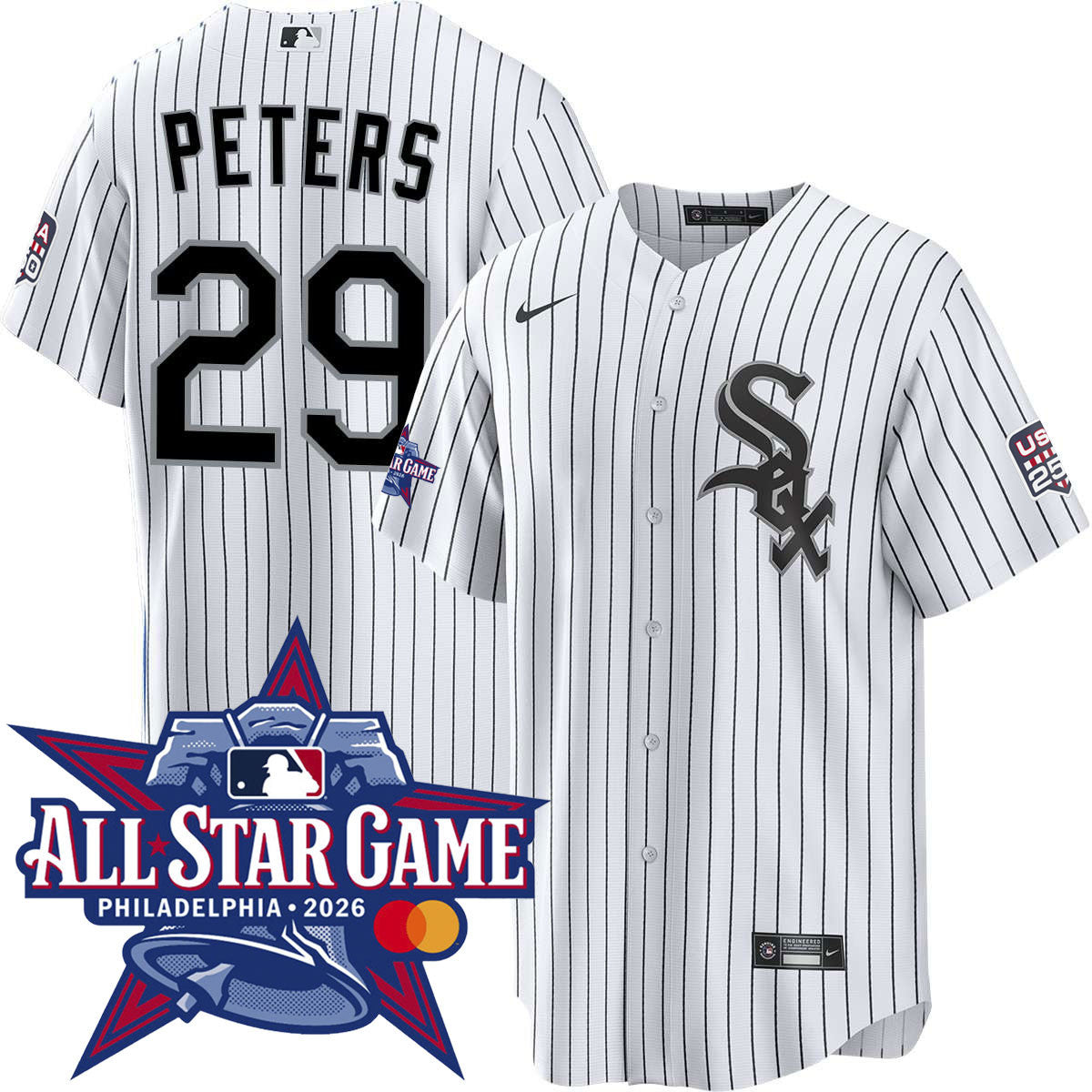 Men's Tristan Peters Chicago White Sox 2026 All-Star Game Home Jersey - White