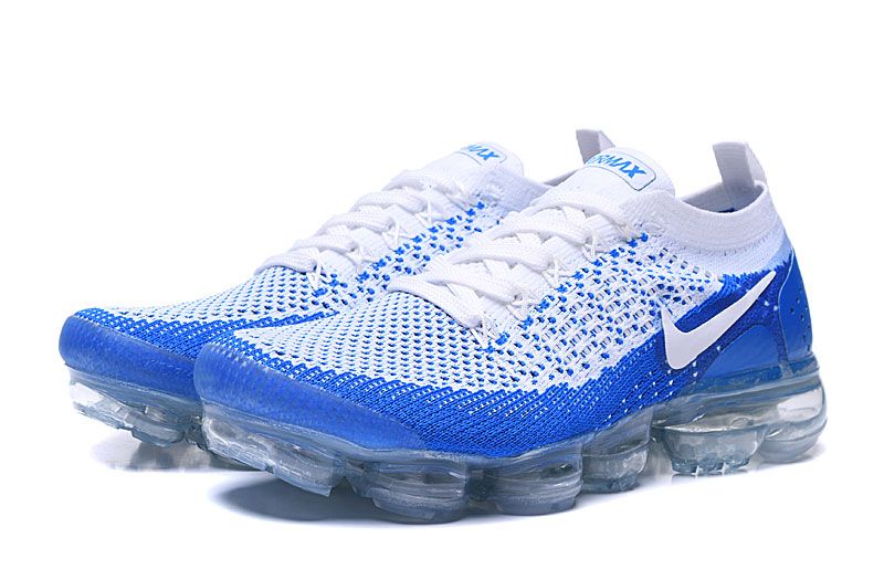 Men's Vapormax 2.0 Flyknit Blue White Shoes - Image 2