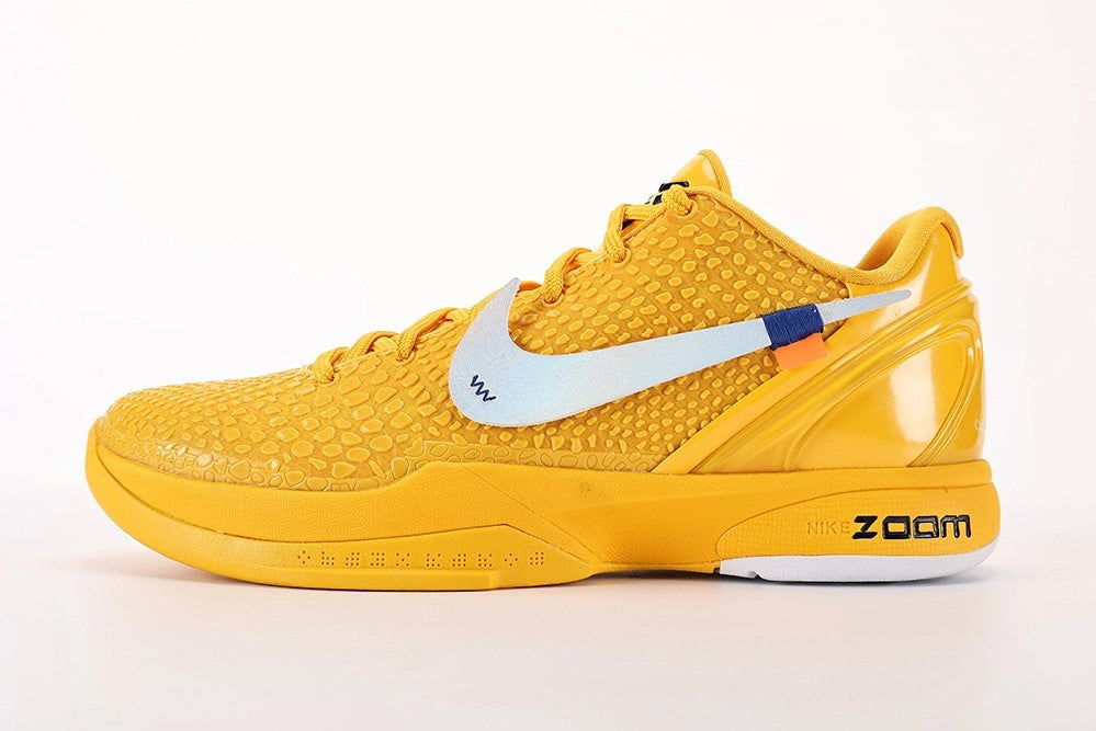 Men's Zoom Kobe 6 Custom Version University Gold Shoes