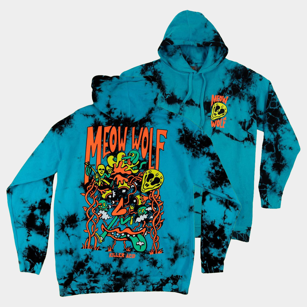 Meow Wolf Merch 2026 Killer Acid X MW Neon Flowers Hoodie Gift Ideas For Boyfriend