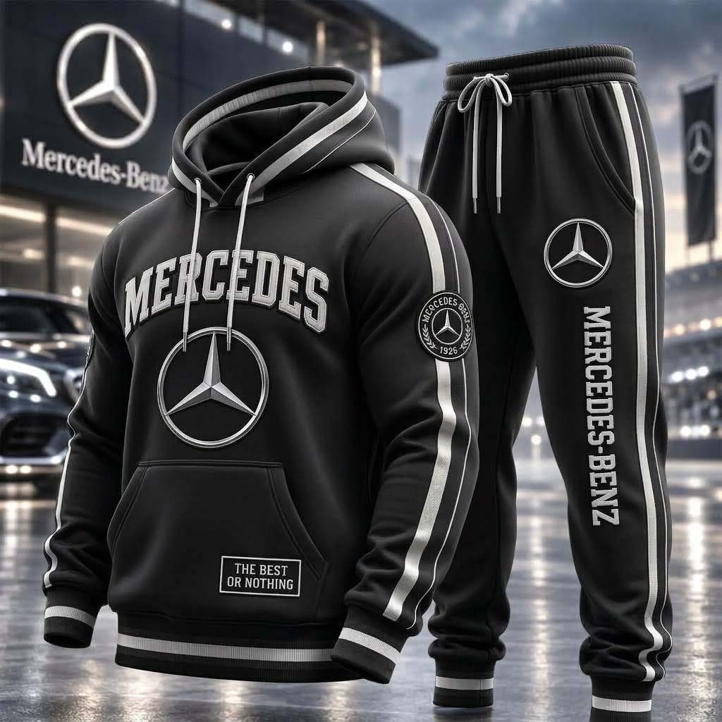 Mercedes EST 1926 The Best Or Nothing Hoodie and Sweatpants Set Gift For Car Enthusiast