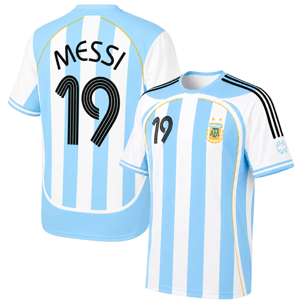 Messi #19 Argentina Home Jersey Argentina World Cup 2026 Merch National Team FIFA WC Apparel