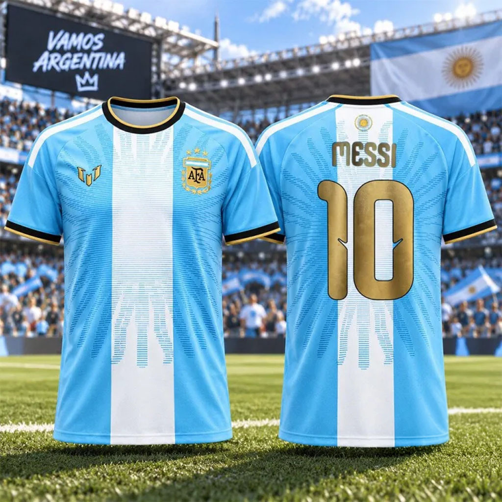 Messi Jersey #10 Argentina Farewell Last Match Kit Jersey Shirt Lionel Messi Merch Fan Gifts