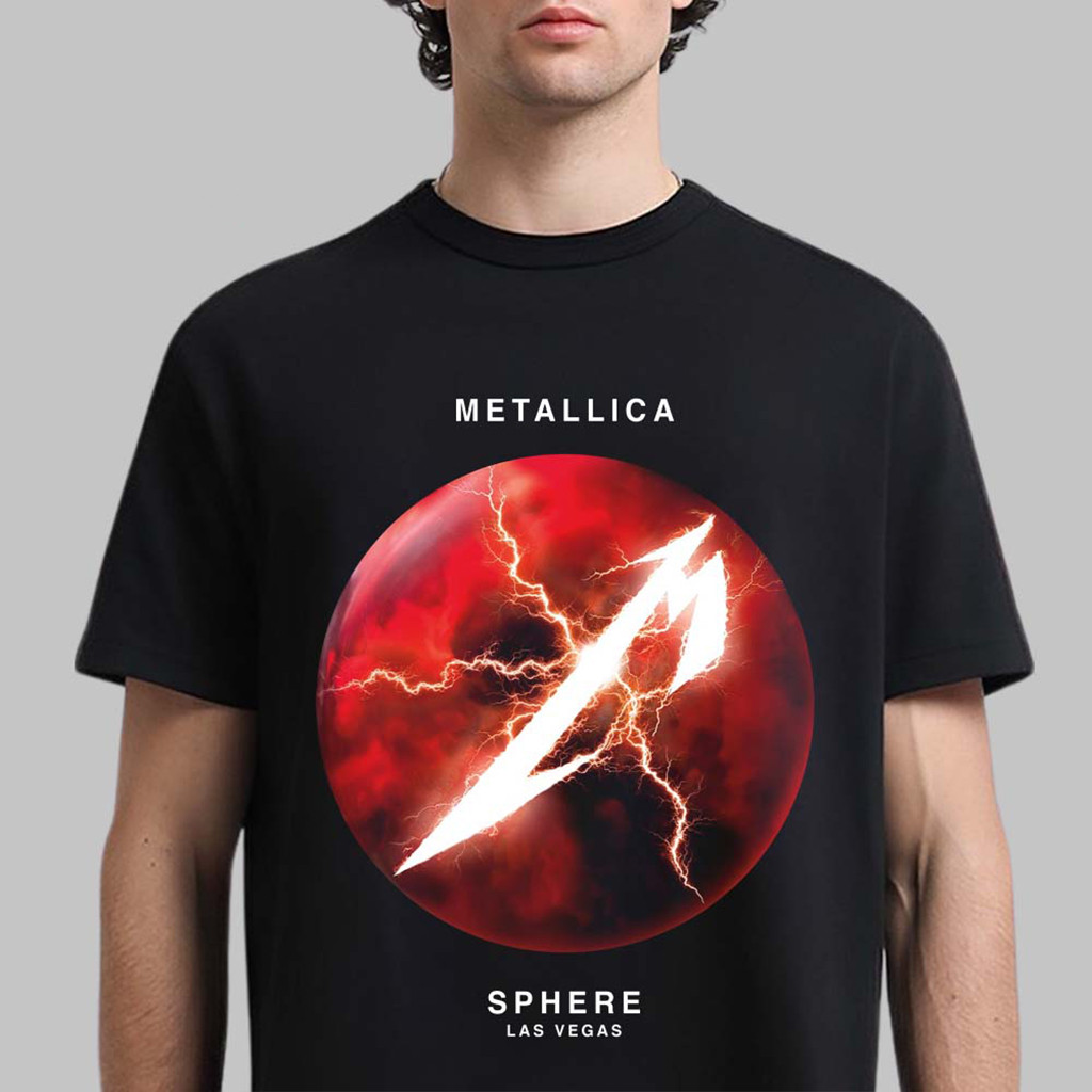 Metallica Life Burns Faster Live At Sphere Las Vegas 2026 On October Black Shirt Metallica Merch