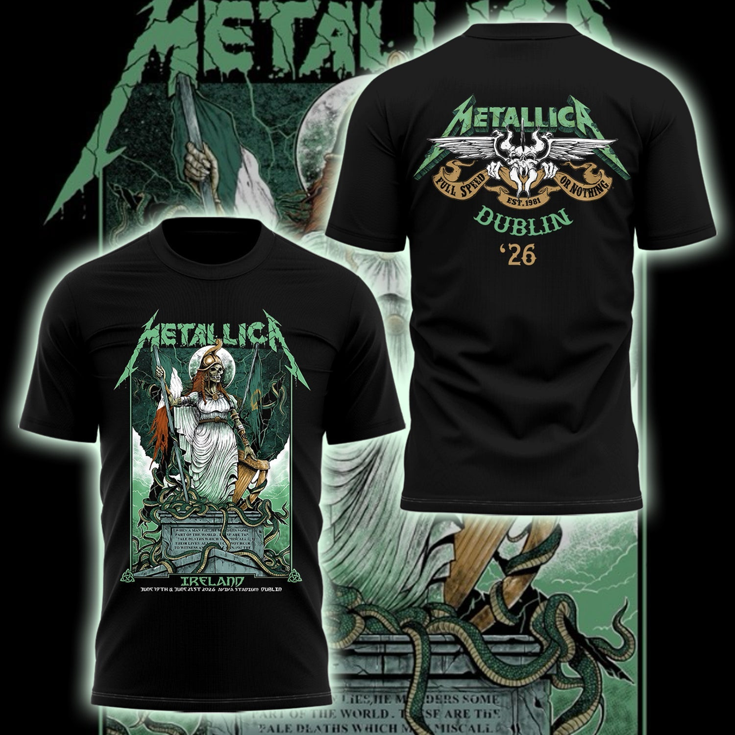 Metallica M72 Dublin 2026 T-Shirt Metallica Merch Gifts For Him