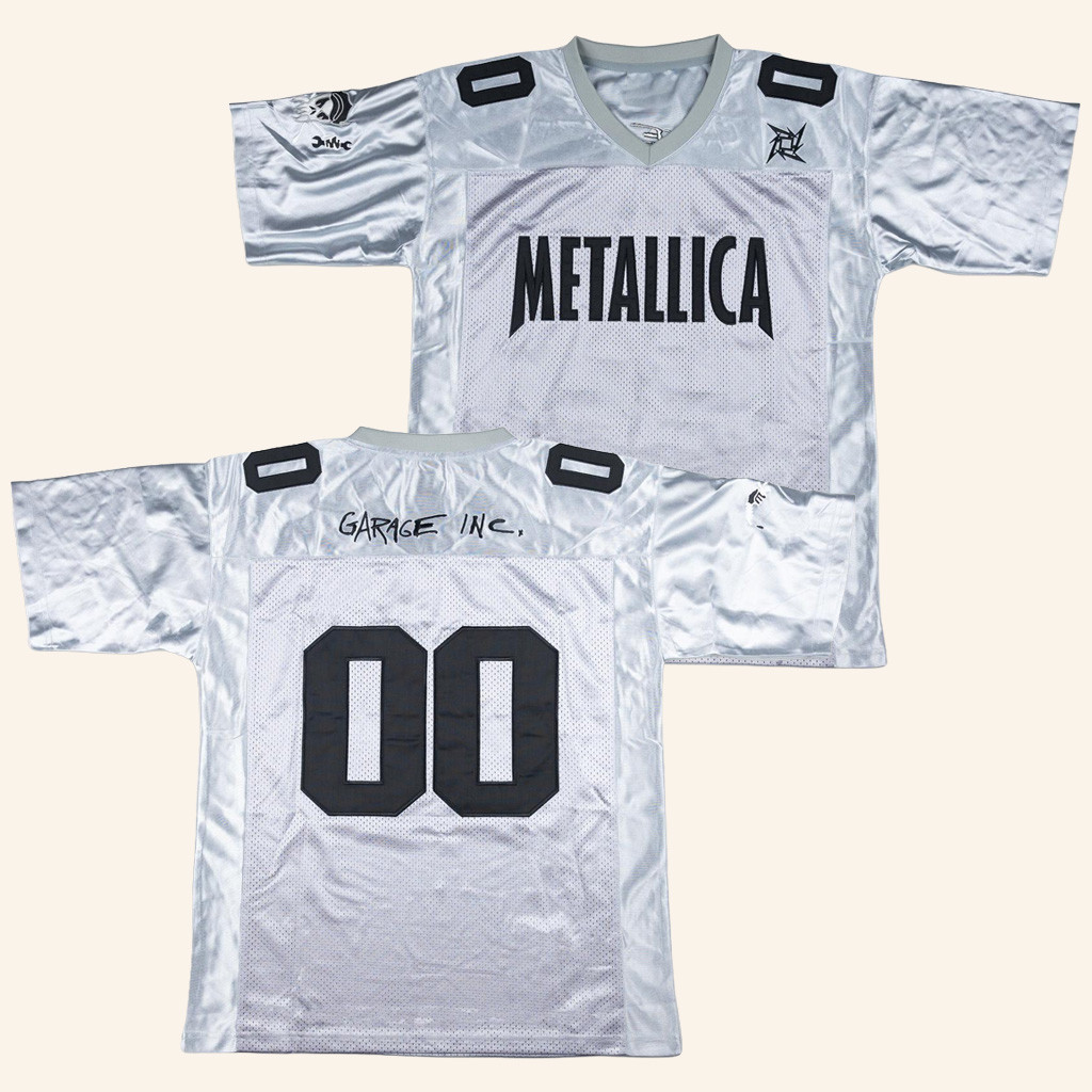 Metallica Merch Garage Inc Football Jersey Gift Ideas For Music Lovers