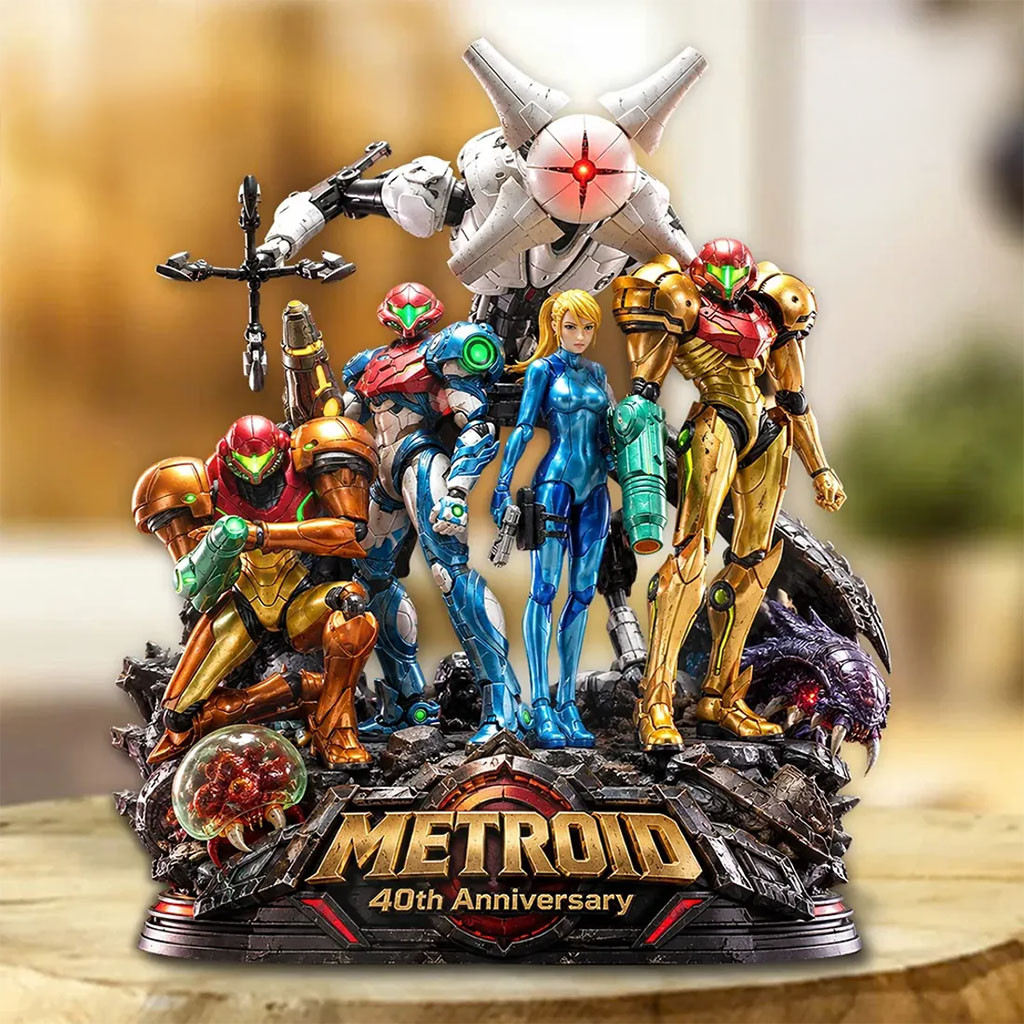 Metroid 40th Anniversary Samus Aran Acrylic Plaque Metroid Merch Gift For Game Lovers