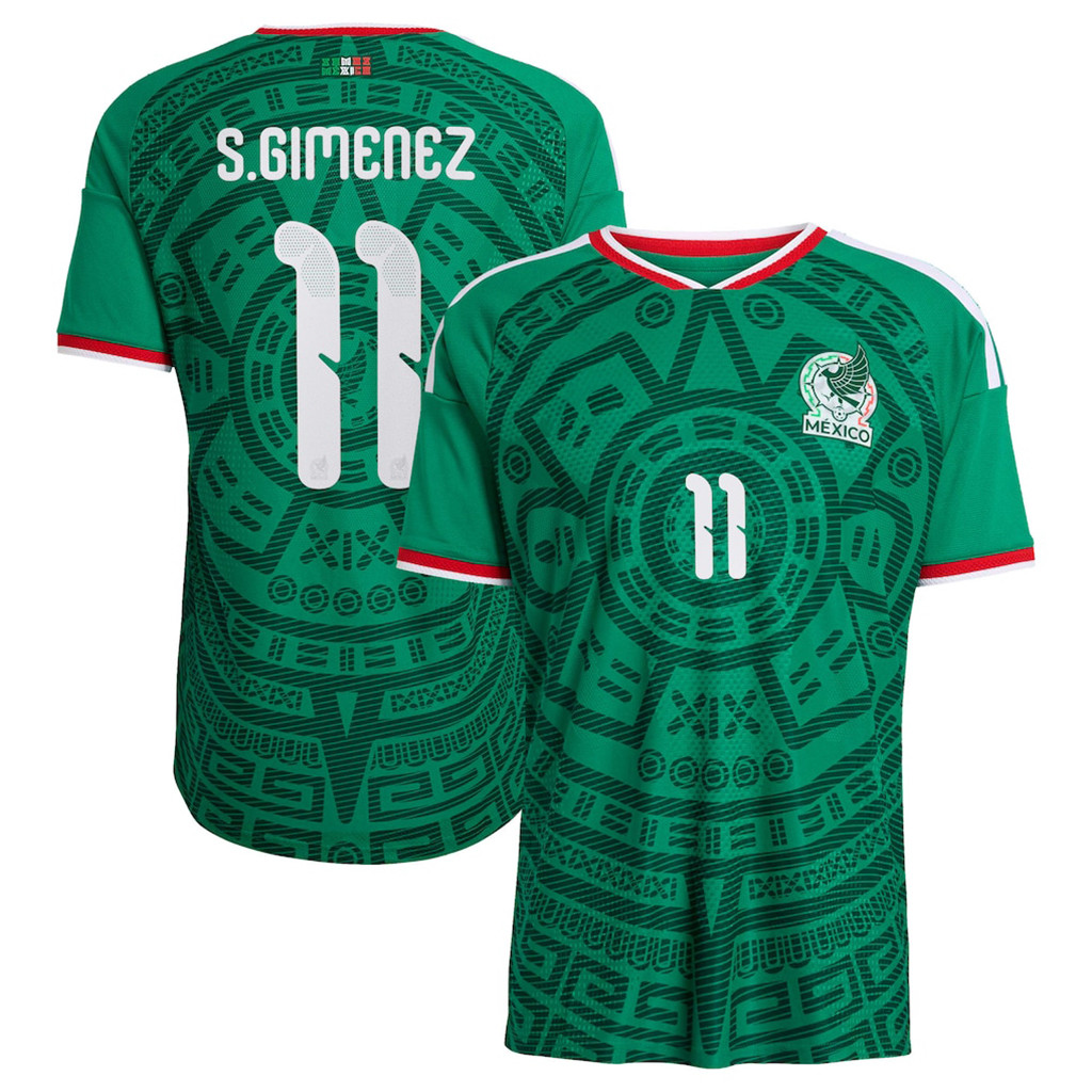 Mexico FIFA World Cup 2026 Merch Santiago Gimenez #11 Mexico National Team 2026 Home Jersey