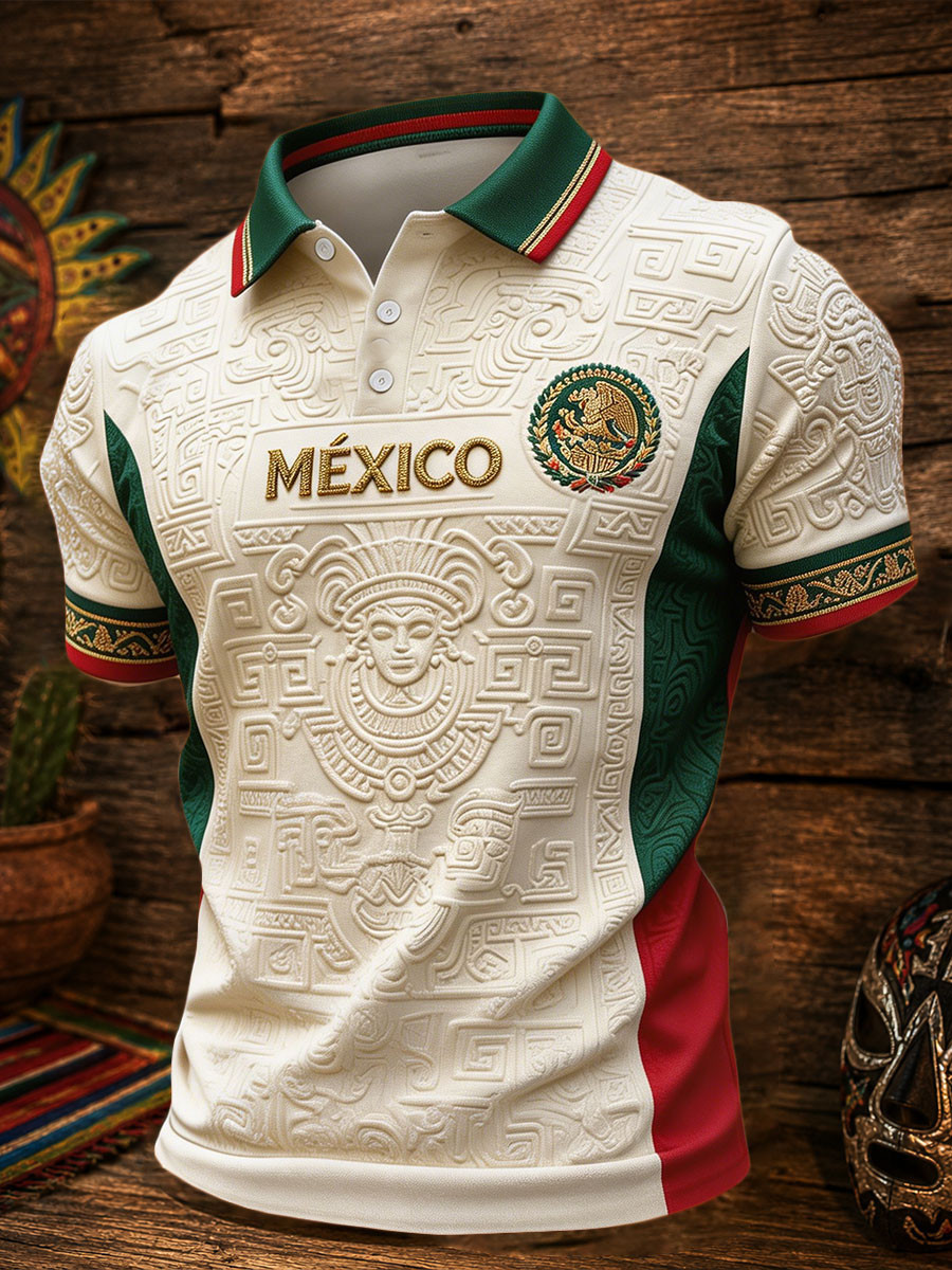 Mexico FIFA World Cup 2026 Polo Shirt Mens Game Day Clothing Gift For Mexico Football Lovers