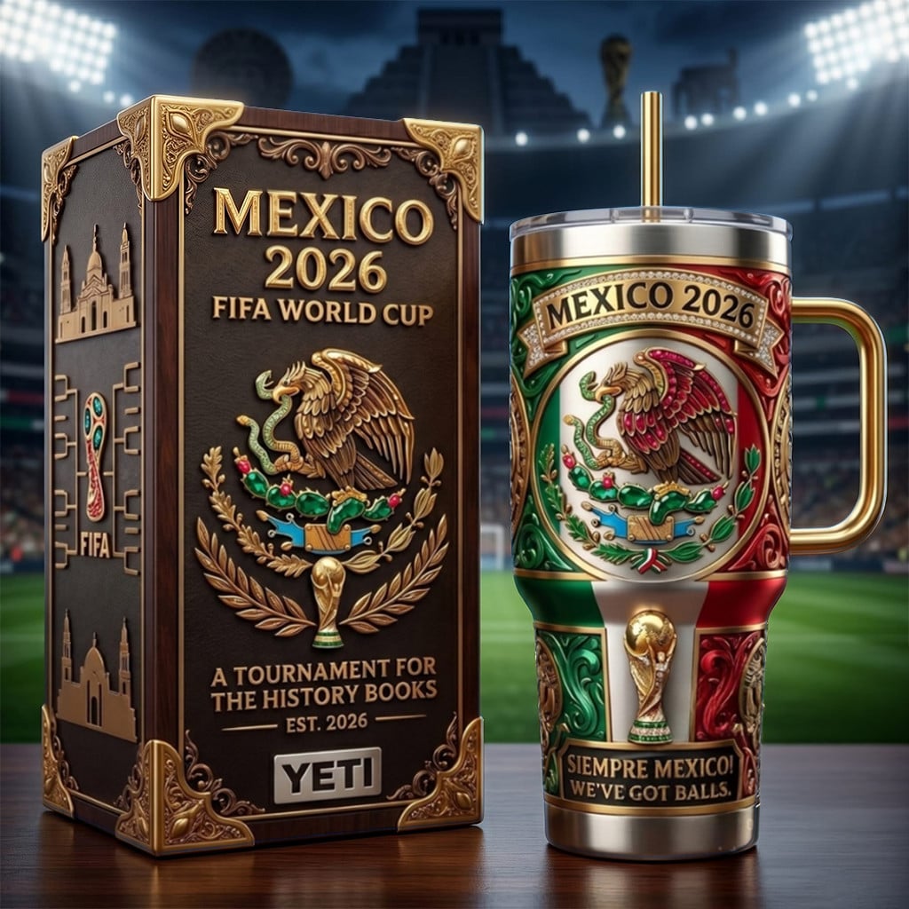 Mexico Soccer FIFA World Cup 2026 Tumbler Mexico National Team Merch Gifts For Supporters