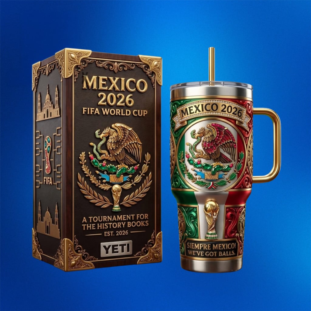 Mexico Soccer FIFA World Cup 2026 Tumbler Mexico National Team Merch Gifts For Supporters