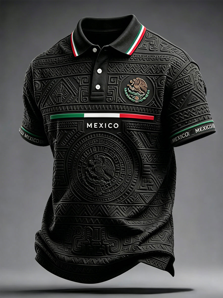 Mexico World Cup 2026 Merch Mexico Pride Art Polo Shirt Mens Match Day Outfits Gift For Dad
