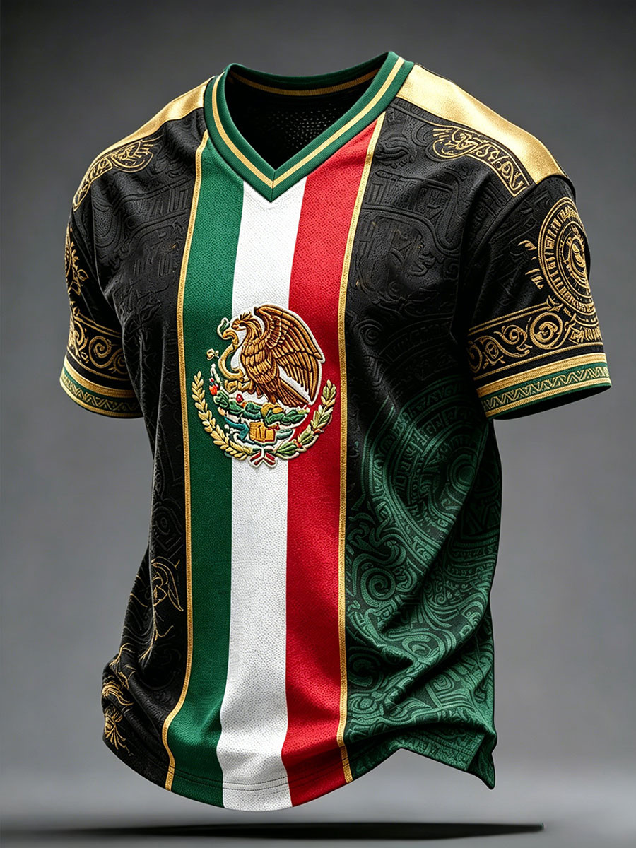 Mexico World Cup 2026 V-Neck Shirt FIFA Game Day Outfits Mexico Team Merch Football Fan Gifts