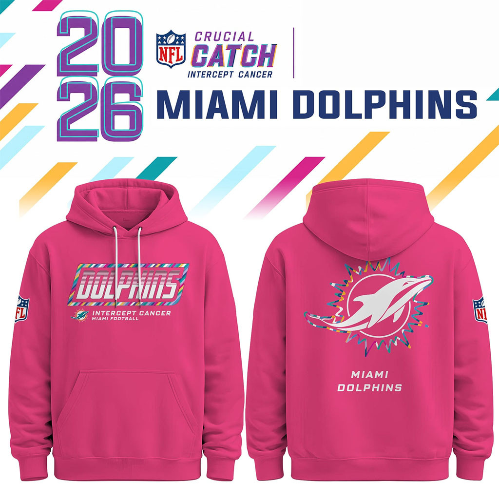 Miami Dolphins Crucial Catch 2026 Game Day Hoodie NFL Crucial Catch Merch 2026 Gifts For Fans