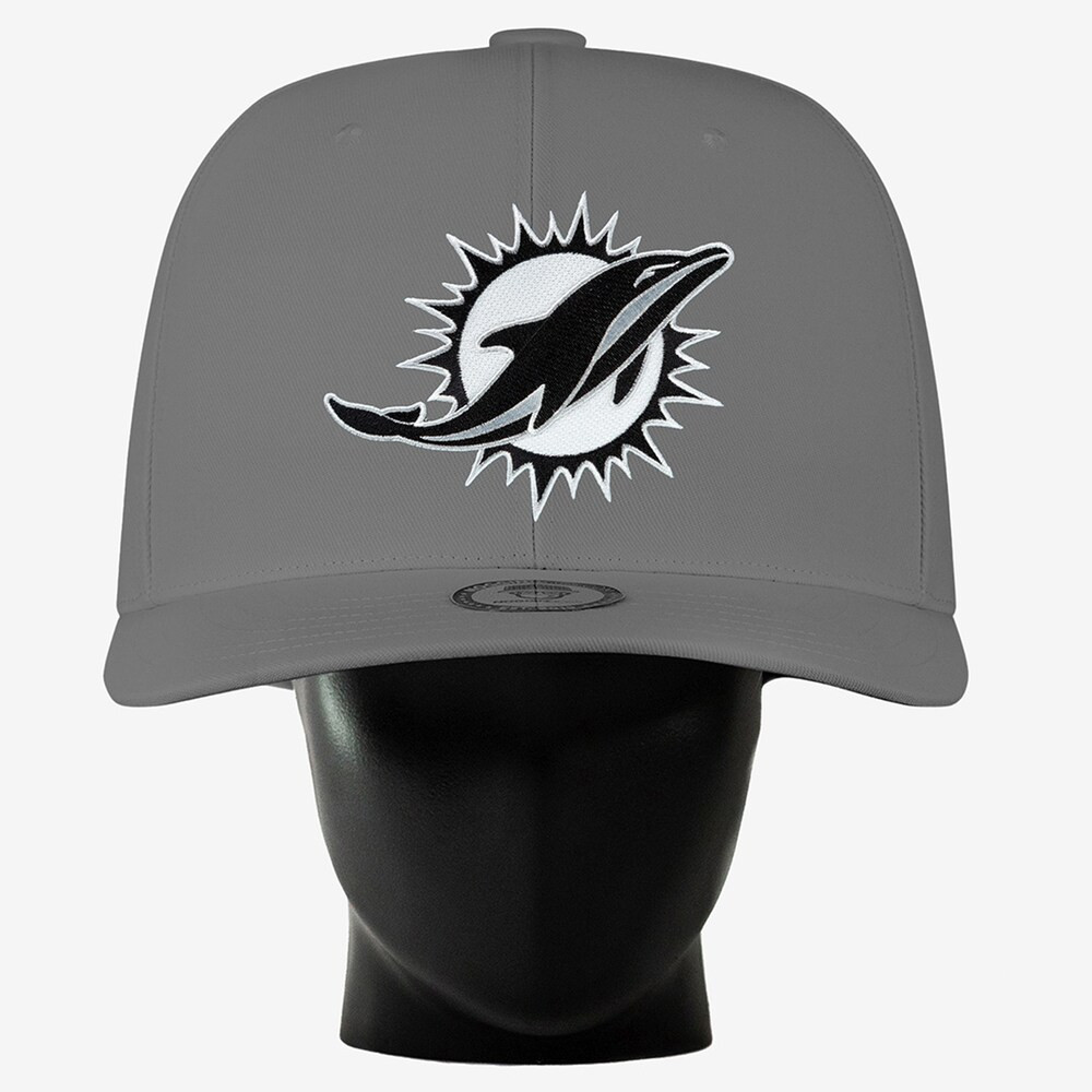 Miami Dolphins Merch - Unisex Noggin Boss Gray Big Hat - American Football Presents