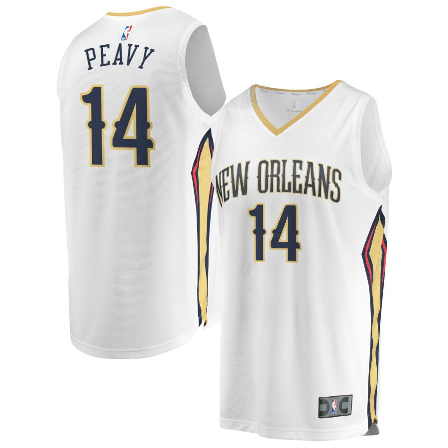 Micah Peavy New Orleans Pelicans 2025 Association Edition Fast Break Jersey - White 1 Micah Peavy New Orleans Pelicans 2025 Association Edition Fast Break Jersey - White