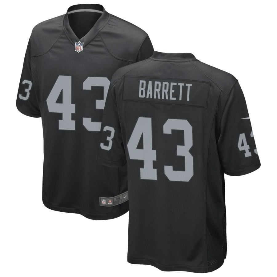 Michael Barrett Las Vegas Raiders 2025 Game Jersey - Black