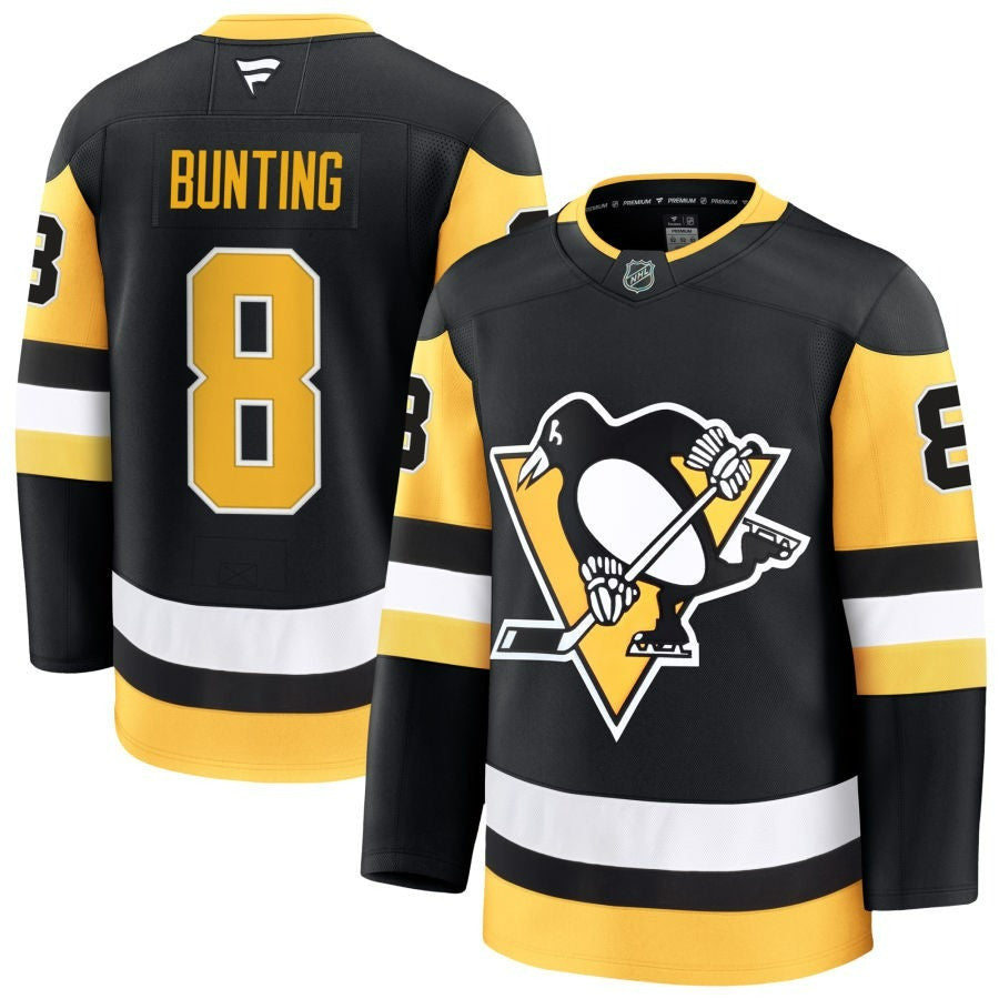 Michael Bunting Pittsburgh Penguins 2025 Home Premium Black Jersey 1 Michael Bunting Pittsburgh Penguins 2025 Home Premium Black Jersey