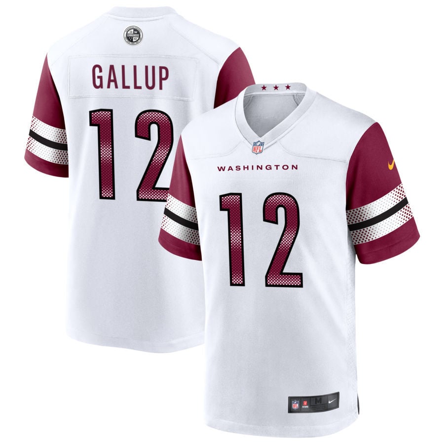Michael Gallup Washington Commanders 2025 Game Player Jersey - White