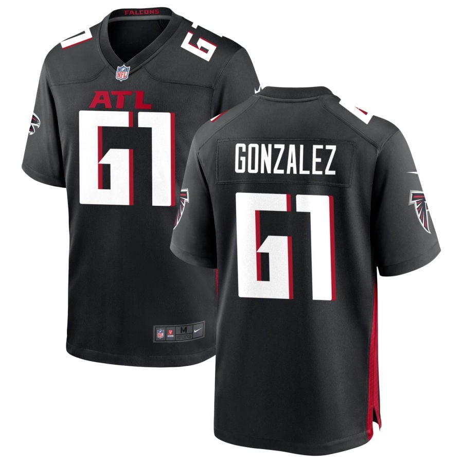 Michael Gonzalez Atlanta Falcons 2025 Game Jersey - Black