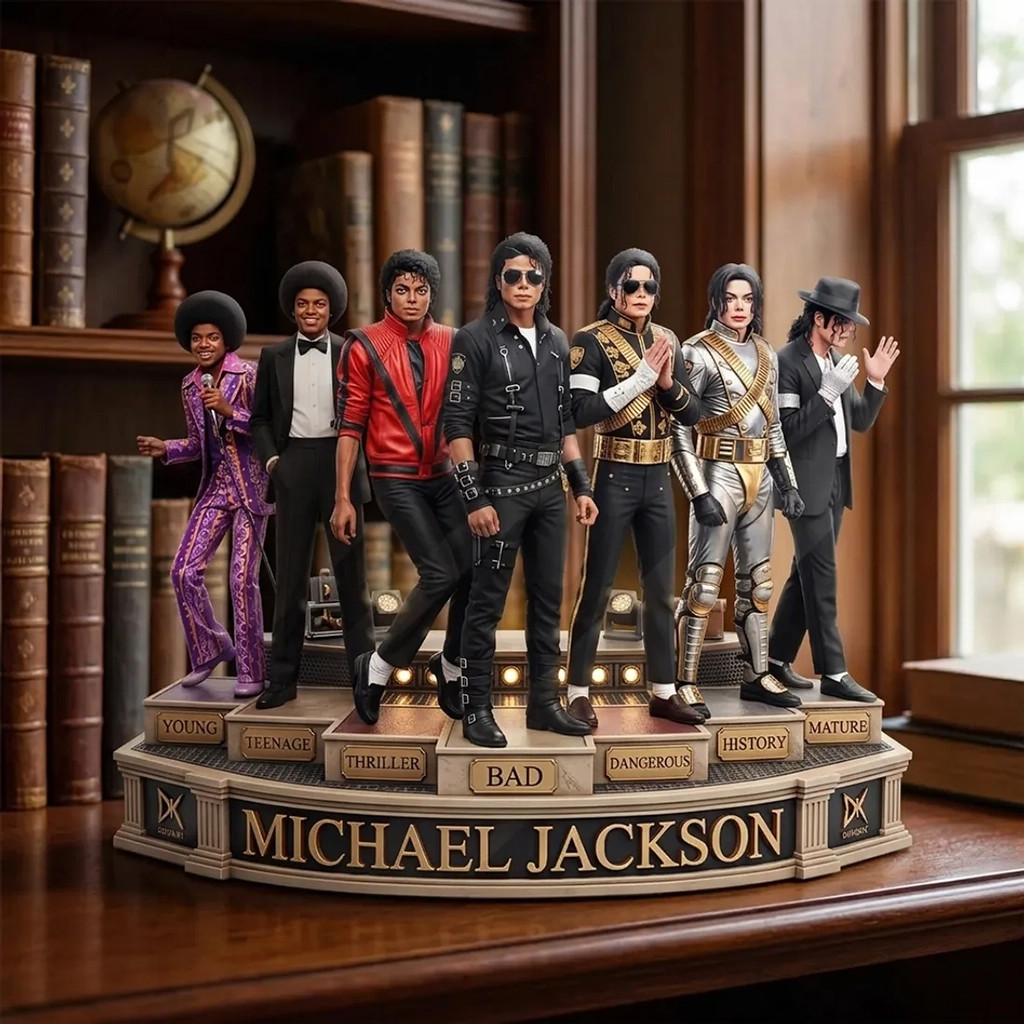 Michael Jackson Evolution Acrylic Plaque Michael Jackson Merch Unique Gifts For Music Lovers