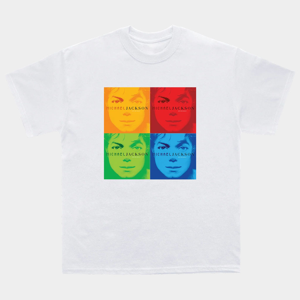 Michael Jackson Merch 2026 Invincible Quad Album T-Shirt Michael Jackson Shirts For Fan