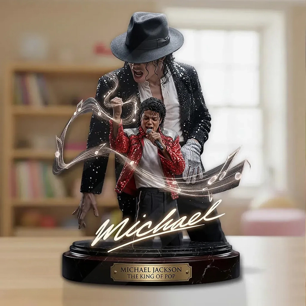 Michael Jackson The King Of Pop Acrylic Plaque 2026 Michael Jackson Merch Display Decor For Mom
