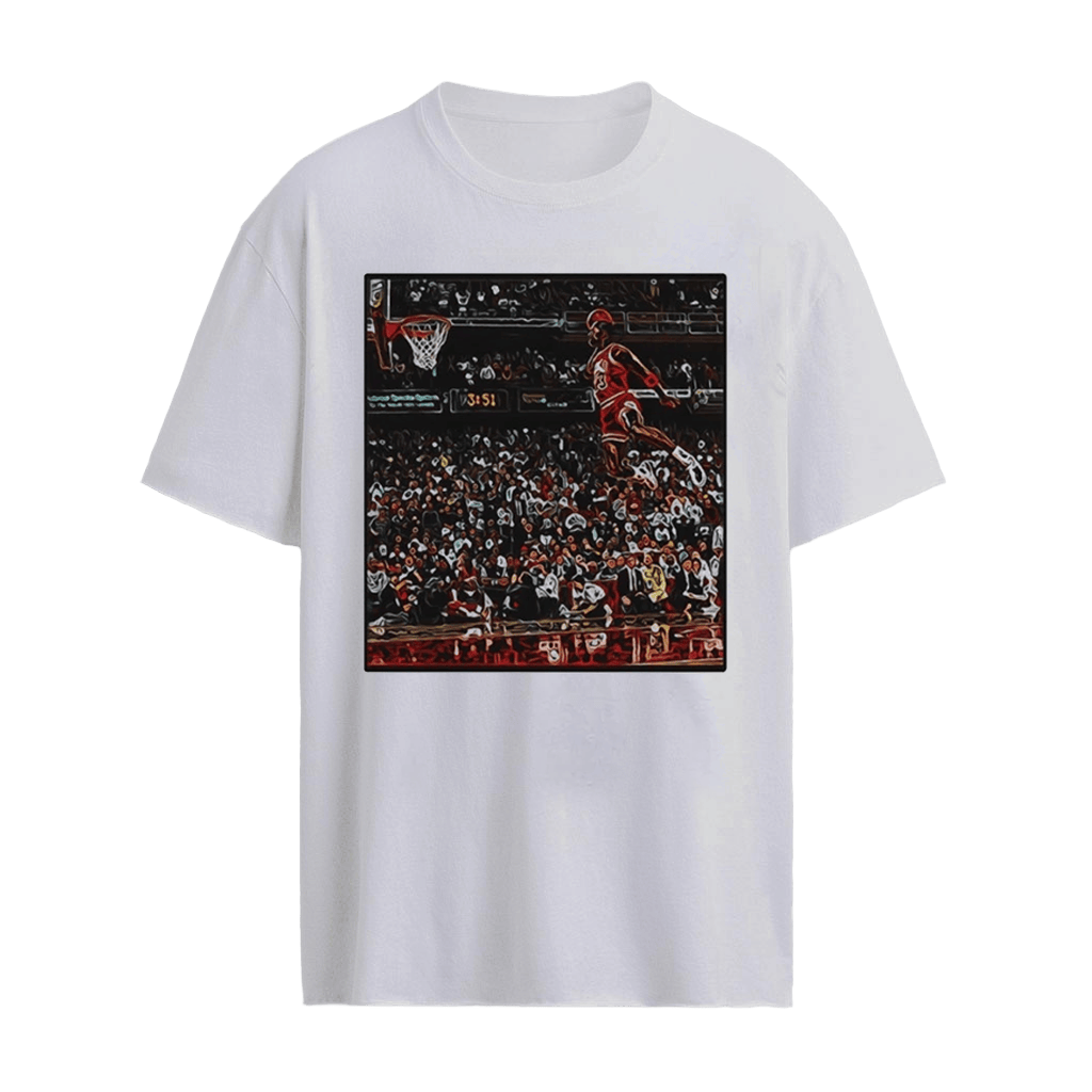 Michael Jordan Soaring GOAT Dunk Shirt