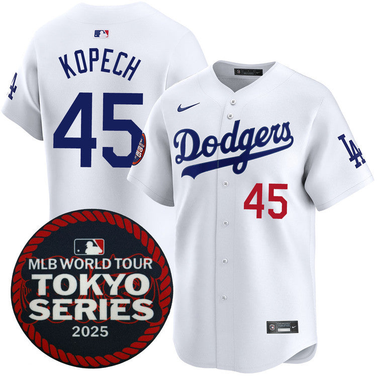 Michael Kopech Los Angeles Dodgers 2025 Home Tokyo Series Jersey - White