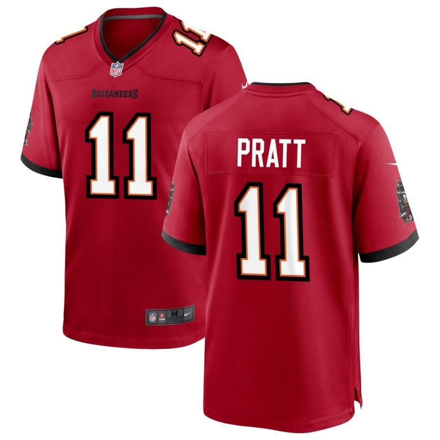Michael Pratt Tampa Bay Buccaneers 2025 Team Game Jersey - Red