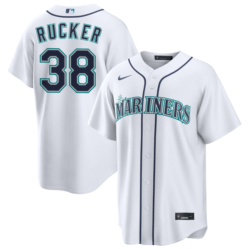 Michael Rucker Seattle Mariners 2026 Home Jersey - White