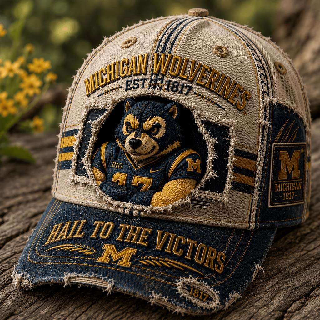 Michigan Wolverines Est 1817 Hail To The Victors Hat Wolverines Merch Gifts For Football Fan